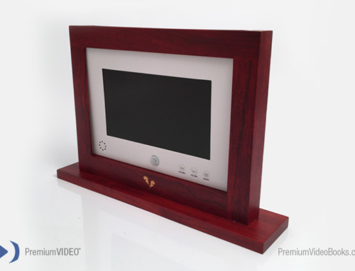 Motion Sensor Video Book in a Wood Frame