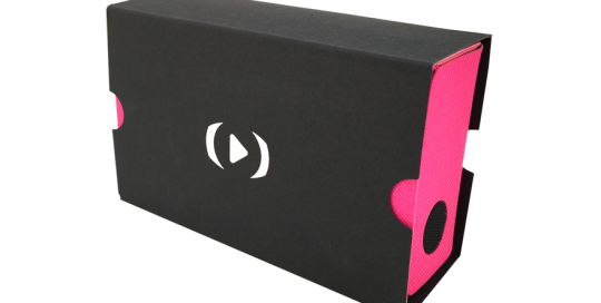 Pink VR Goggles with Sleeve