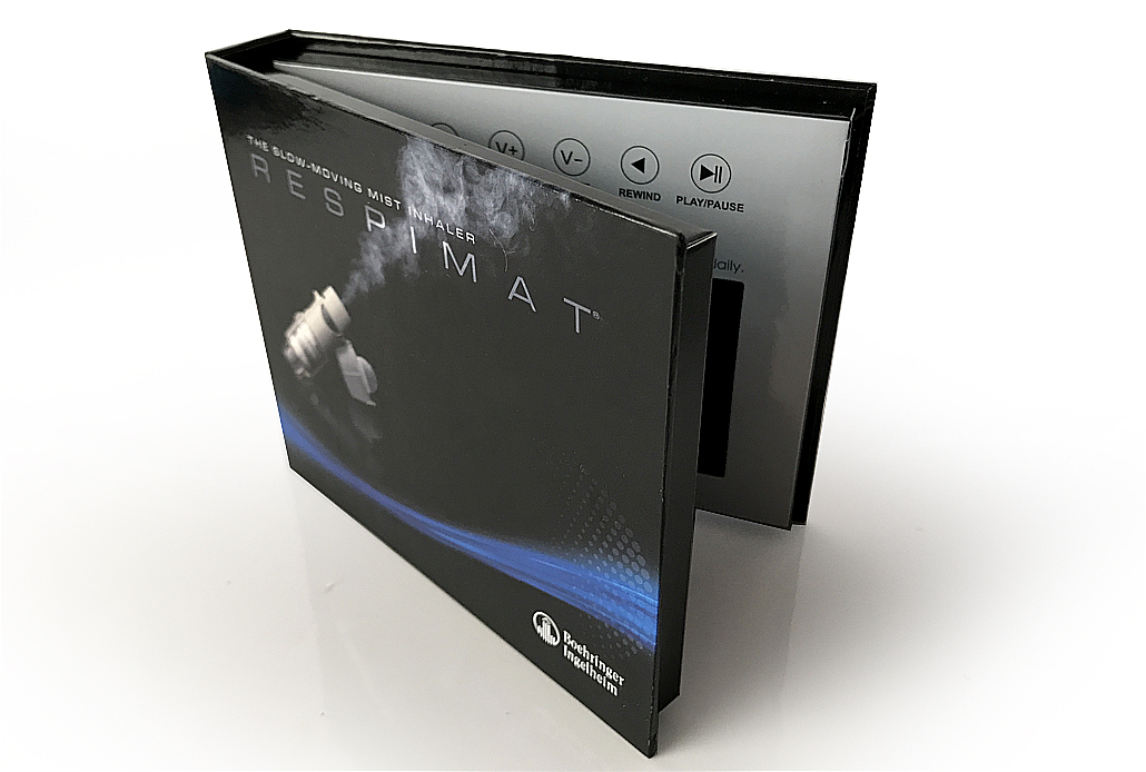 Respimat hard cover video book. Manufactured by Premium Video Books